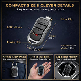 LongCtrl Genie remote G3T-R battery life indicator and durable build