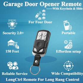 LongCtrl Security+ 2.0 rolling code remote provides secure access.