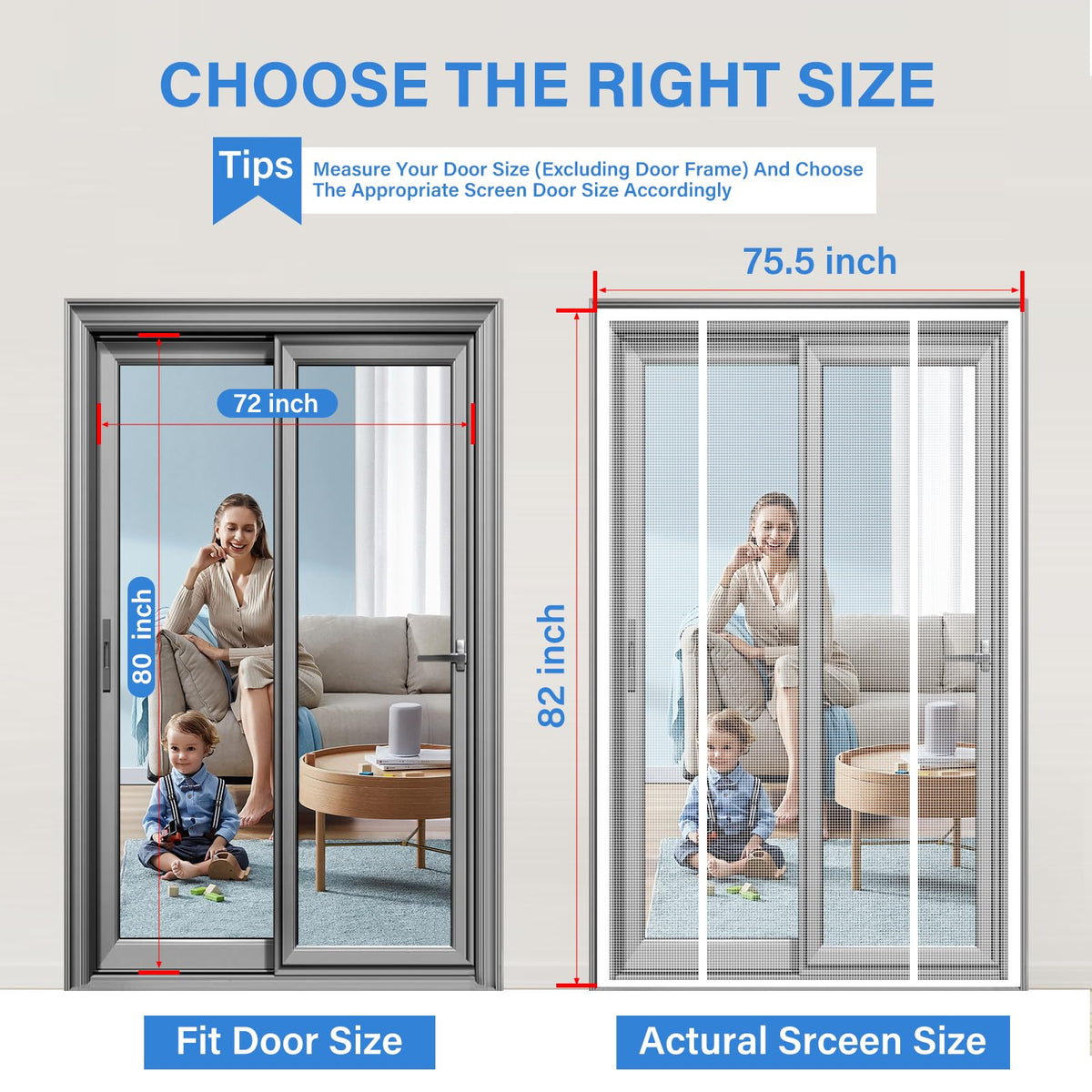 LONGEAS magnetic door with 1.6-inch wide Velcro provides stronger adhesion.