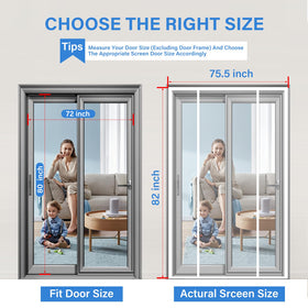 LONGEAS magnetic door with 1.6-inch wide Velcro provides stronger adhesion.