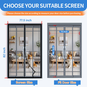 Longeas magnetic screen door magnets enable hands-free passage for pets and kids