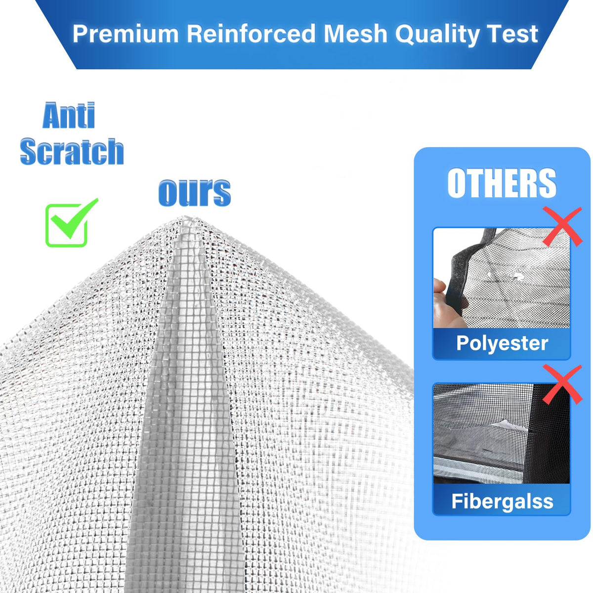 LONGEAS screen fits sliding, double, patio, and French doors for wide openings.
