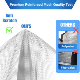 LONGEAS screen fits sliding, double, patio, and French doors for wide openings.