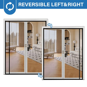 Strong magnets and gravity rod sealing the LONGEAS screen door