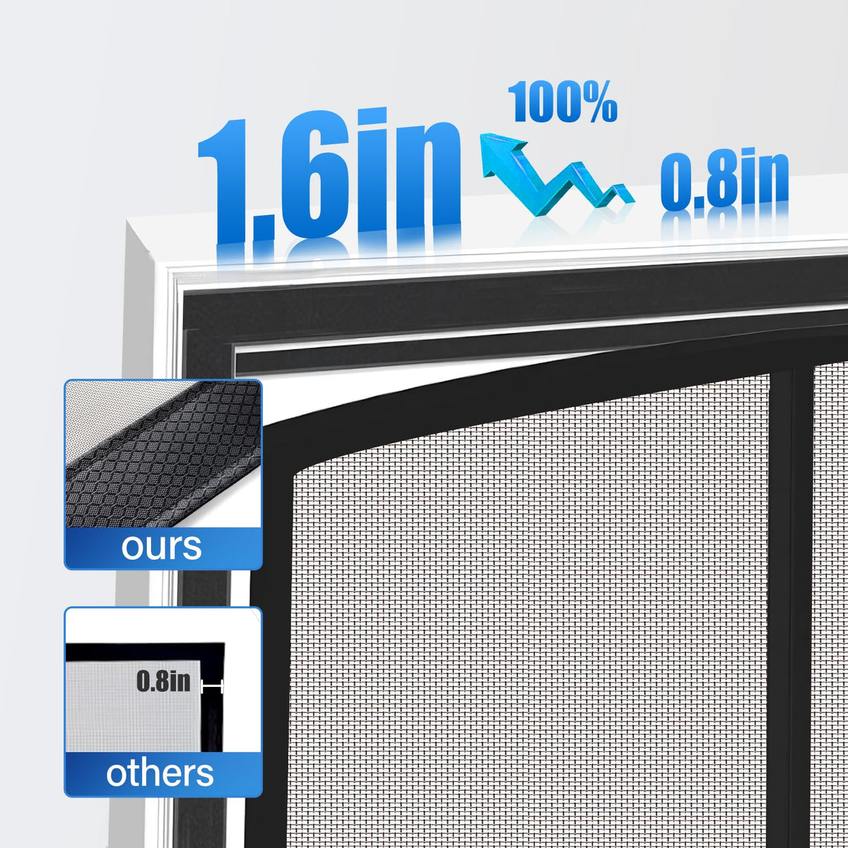 LONGEAS weighted bottom rod ensures smooth closing and child-pet friendly access.