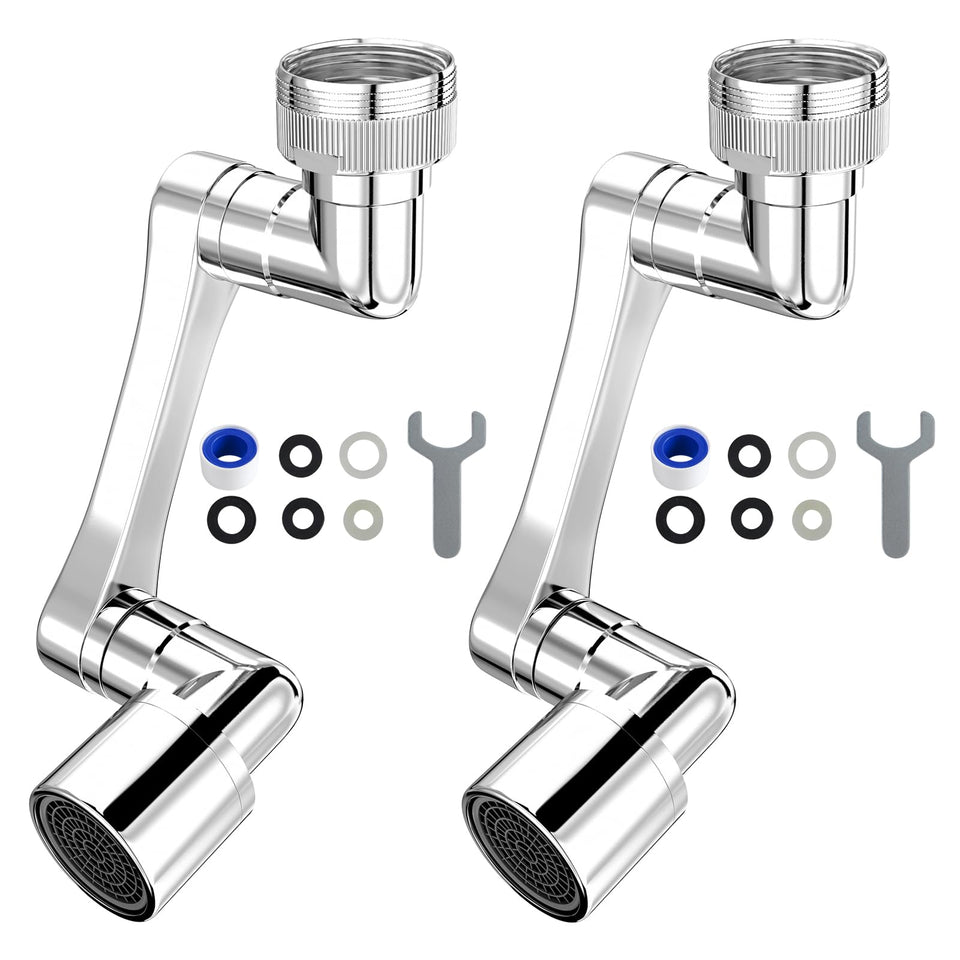 Longing Home 1080 swiveling extender demonstrating adjustable angle for easy sink access