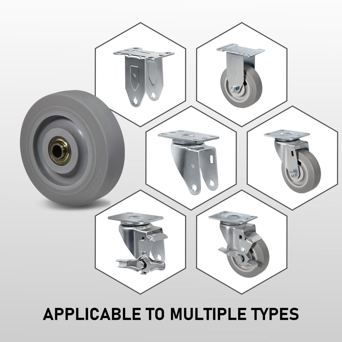 LONGRUNFORU set of 4 caster wheels enhances mobility across equipment.