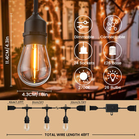 LONIUTO dense 2ft spacing delivers continuous, fuller light across spaces.