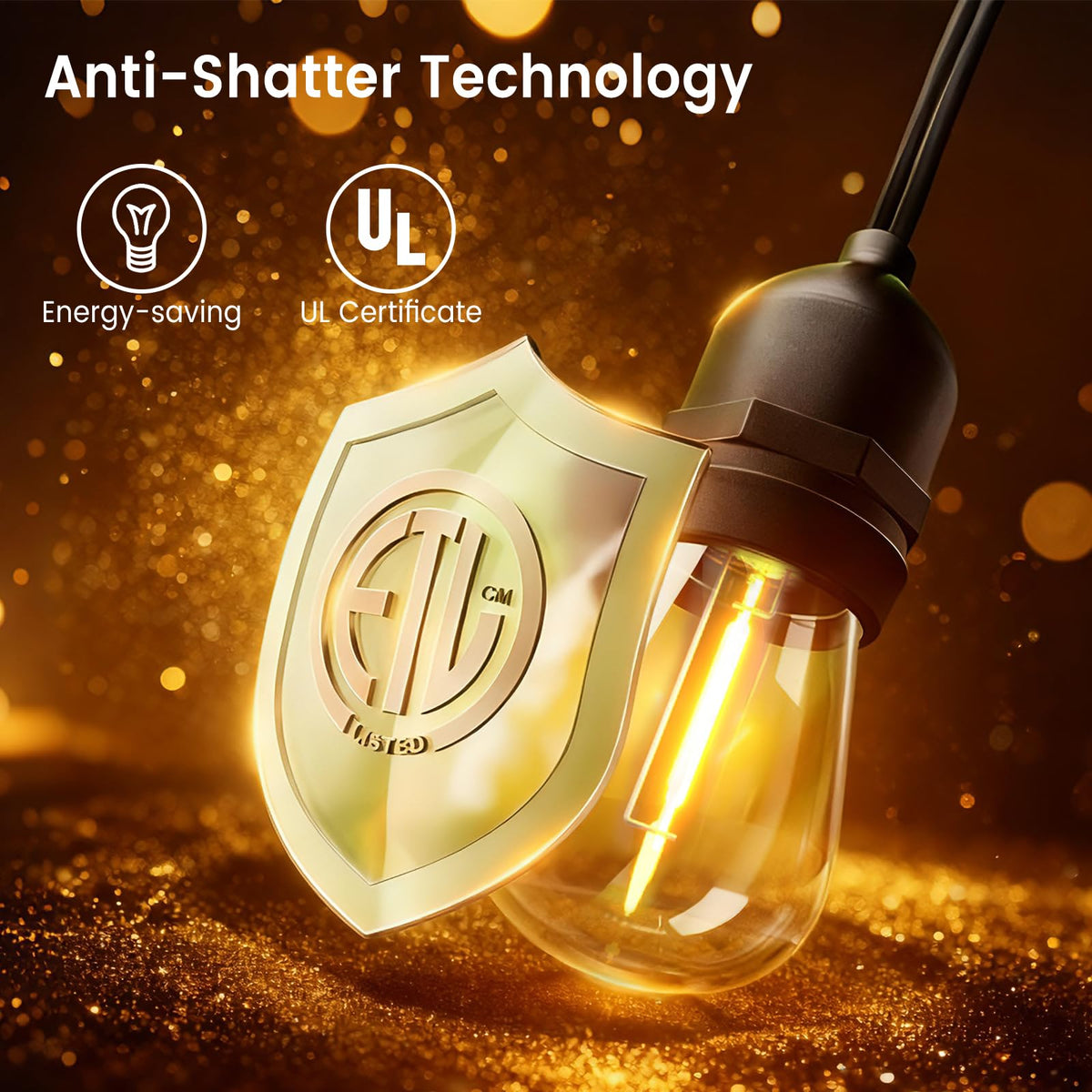LONIUTO energy-saving bulbs reduce power use while maintaining ample brightness.