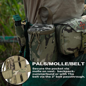 Lonloke NVG pouch uses durable 500D matte nylon with laminate for longevity.