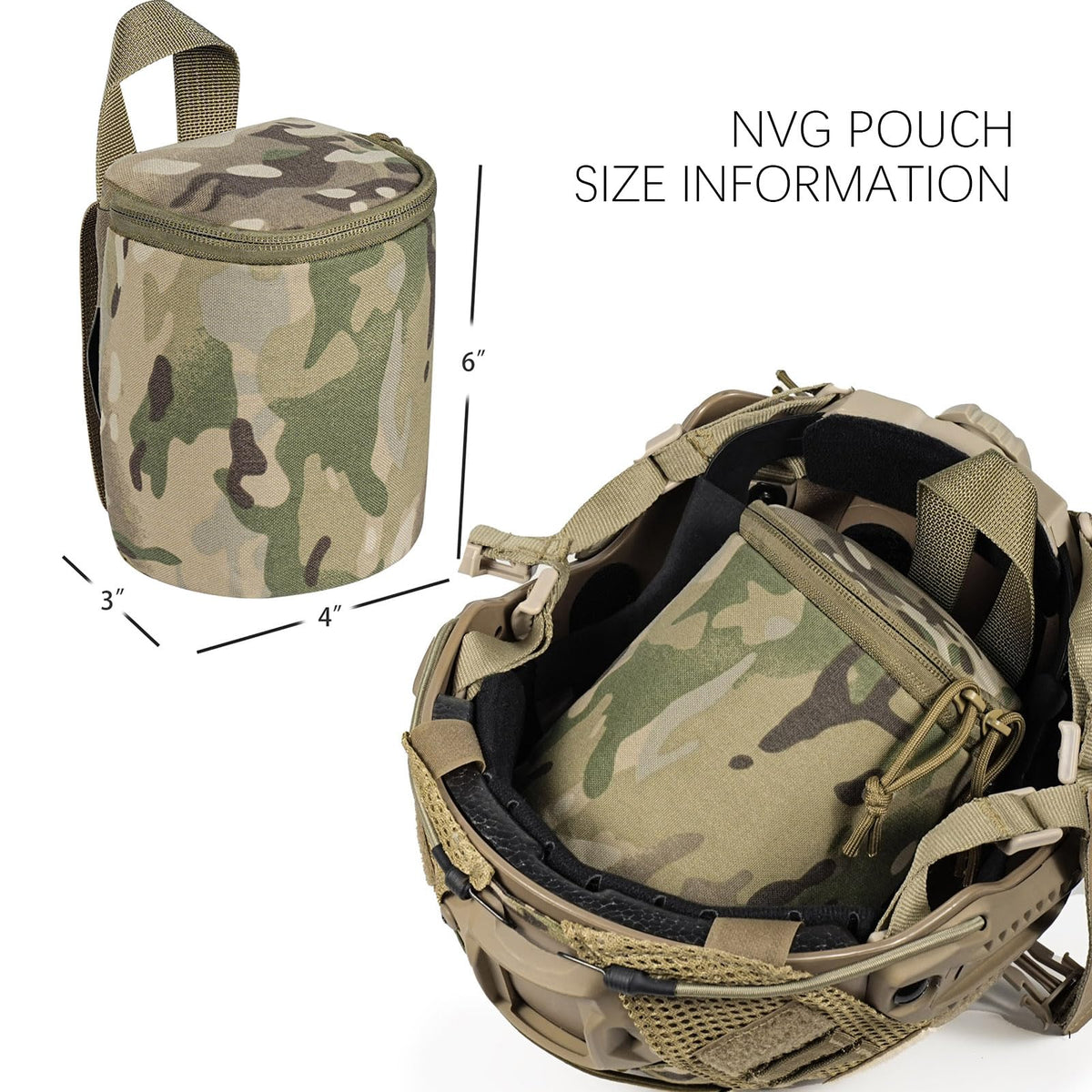 Lonloke NVG pouch inside lid pocket for batteries or small items.