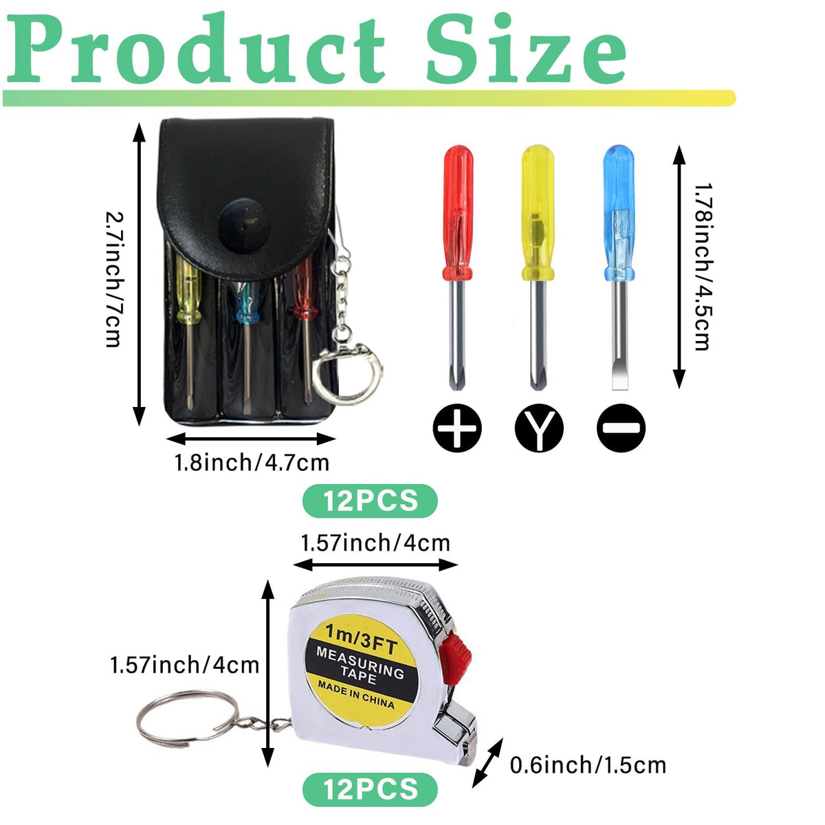 LonlyEagle three-screwdrivers mini-set with keychain for quick fixes.