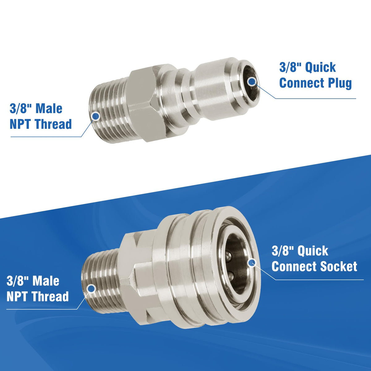 Lonsge ball valve lightweight design for easy handling.