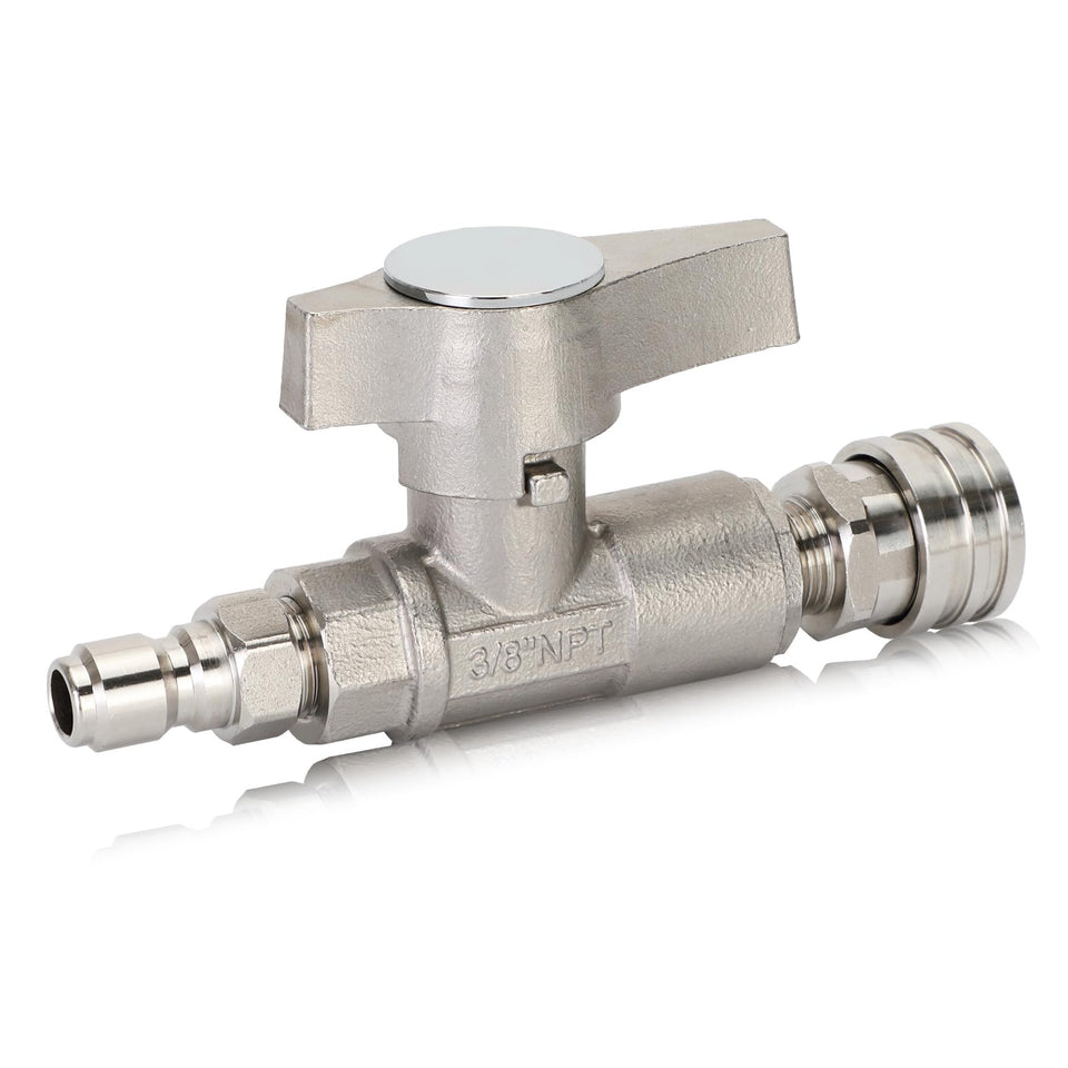 Lonsge ball valve pressure washer DN10 with durable body for high-pressure control.