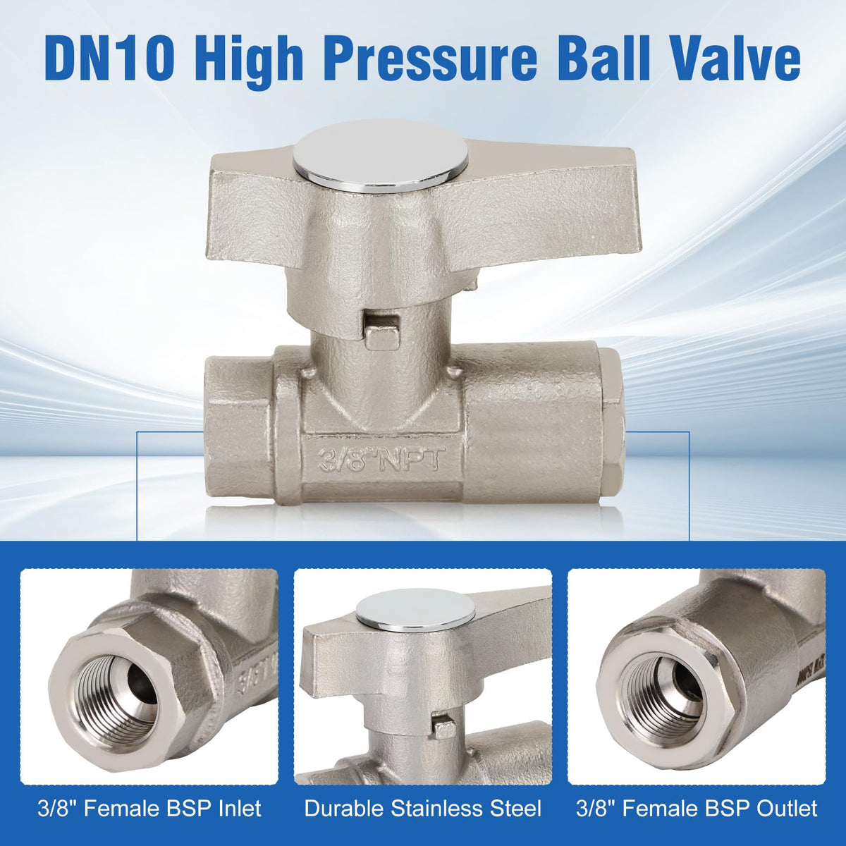 Lonsge quick-connect assembly enables fast installation.