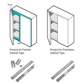 LONTAN 100 lb capacity supports heavy drawers securely