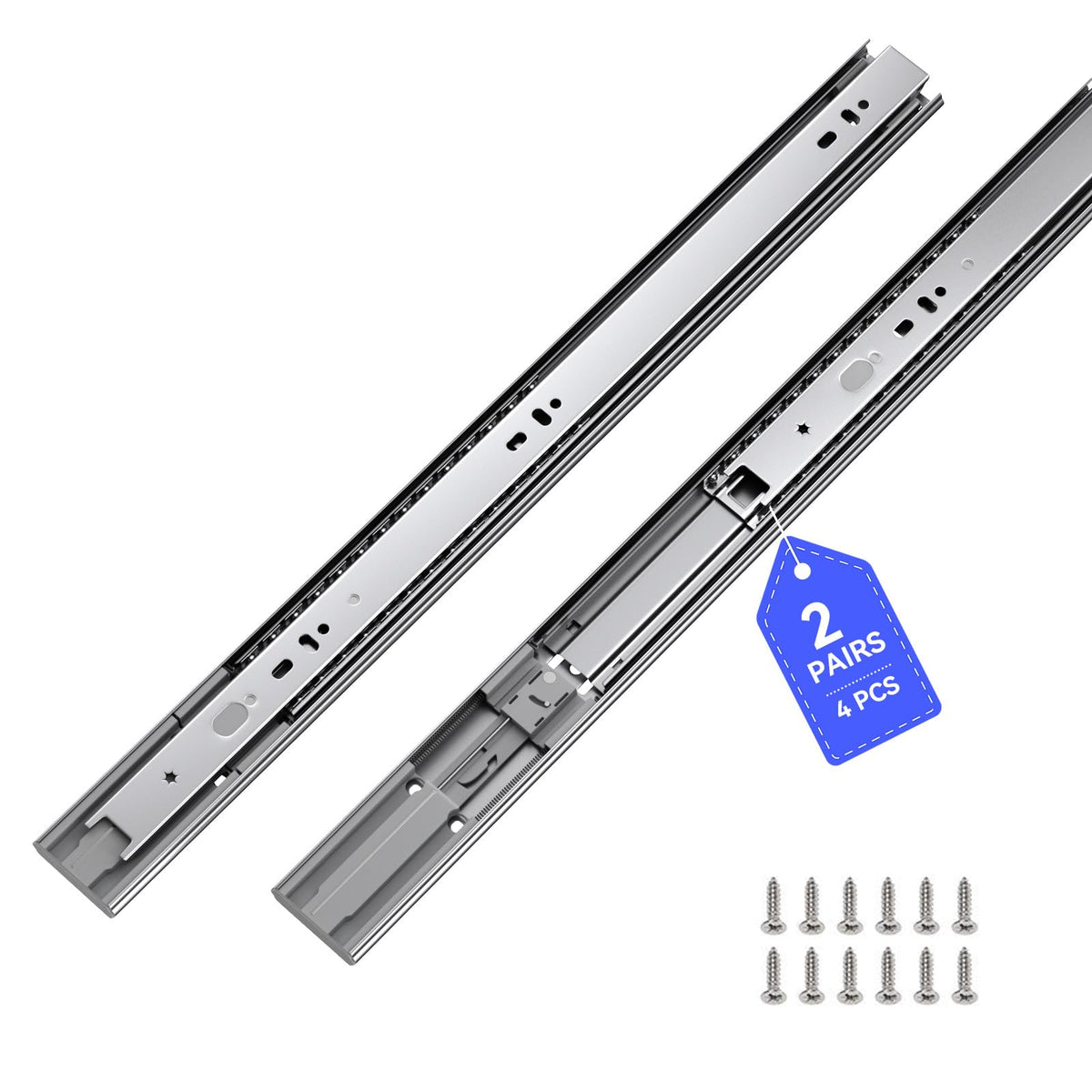 LONTAN 22in soft-close drawer slide for quiet, full-extension access.