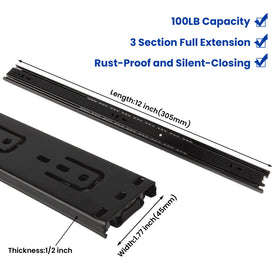LONTAN ball-bearing rails deliver quiet, reliable drawer travel