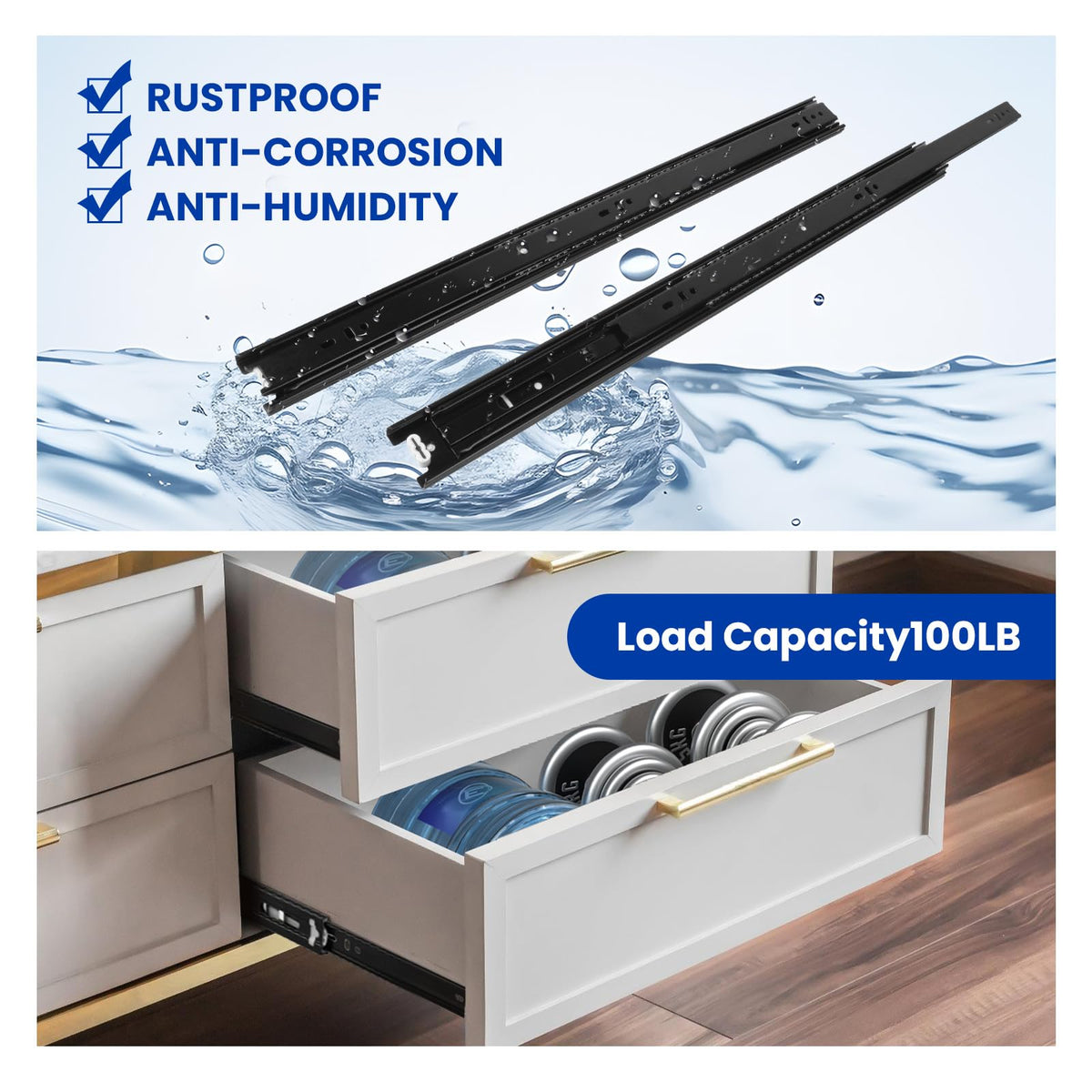 LONTAN corrosion-resistant steel with electrophoretic black finish