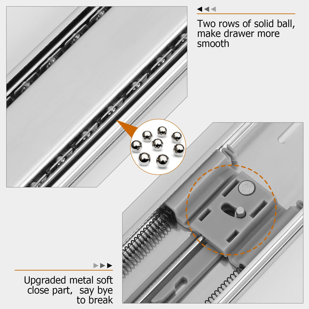 LONTAN quick-release mechanism enables easy drawer removal