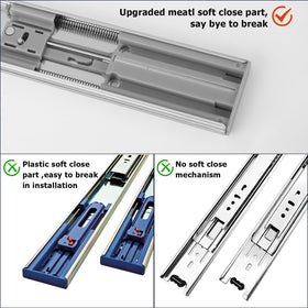 LONTAN dual anti-drop system keeps drawers secure during use