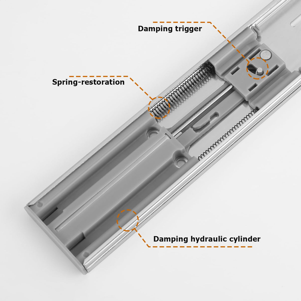 LONTAN hydraulic damper reduces noise for a calmer home
