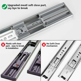 LONTAN quick-release mechanism enables easy drawer removal for cleaning.