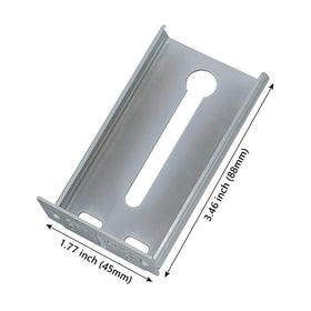 LONTAN zinc-plated brackets provide corrosion resistance for long-lasting cabinet hardware.