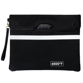 Loorow fireproof bag showing zipper closure for secure document protection.