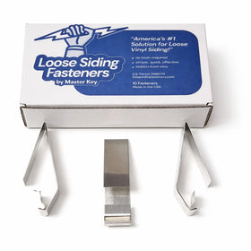 Loose Siding Fasteners 10-pack secures up to 6 ft of loose vinyl siding.