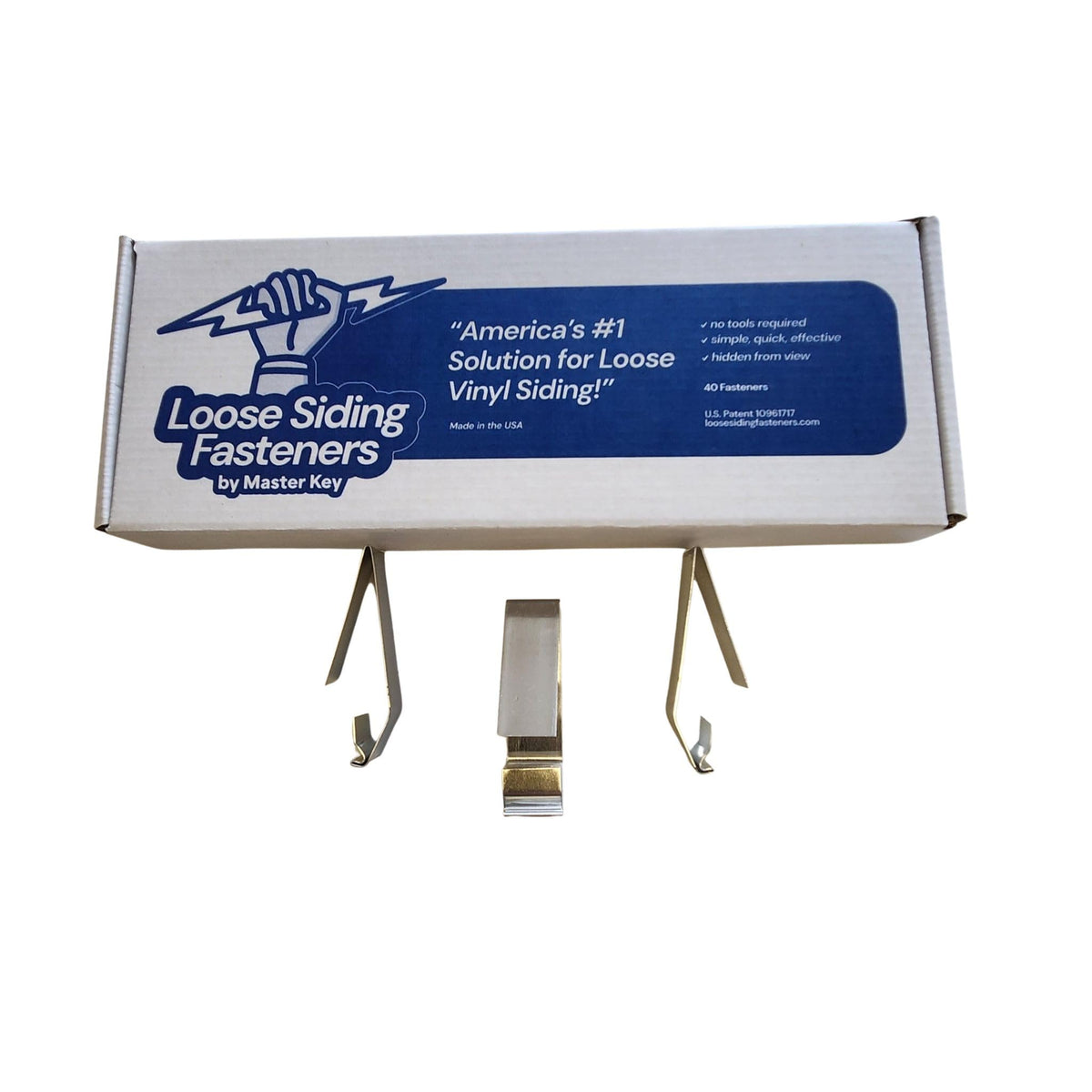 Loose Siding Fasteners clip-in application for tool-free installation and secure hold.