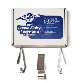 Loose Siding Fasteners insertion demo for quick, tool-free installation on vinyl siding.