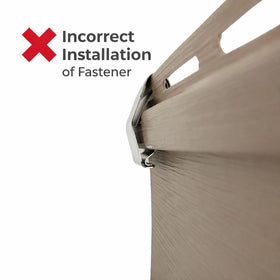 Loose Siding Fasteners made in the USA with patent 10961717.