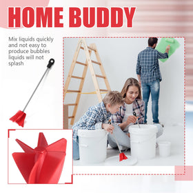 Loosh easy clean stirrer for drills simplifies post project cleanup