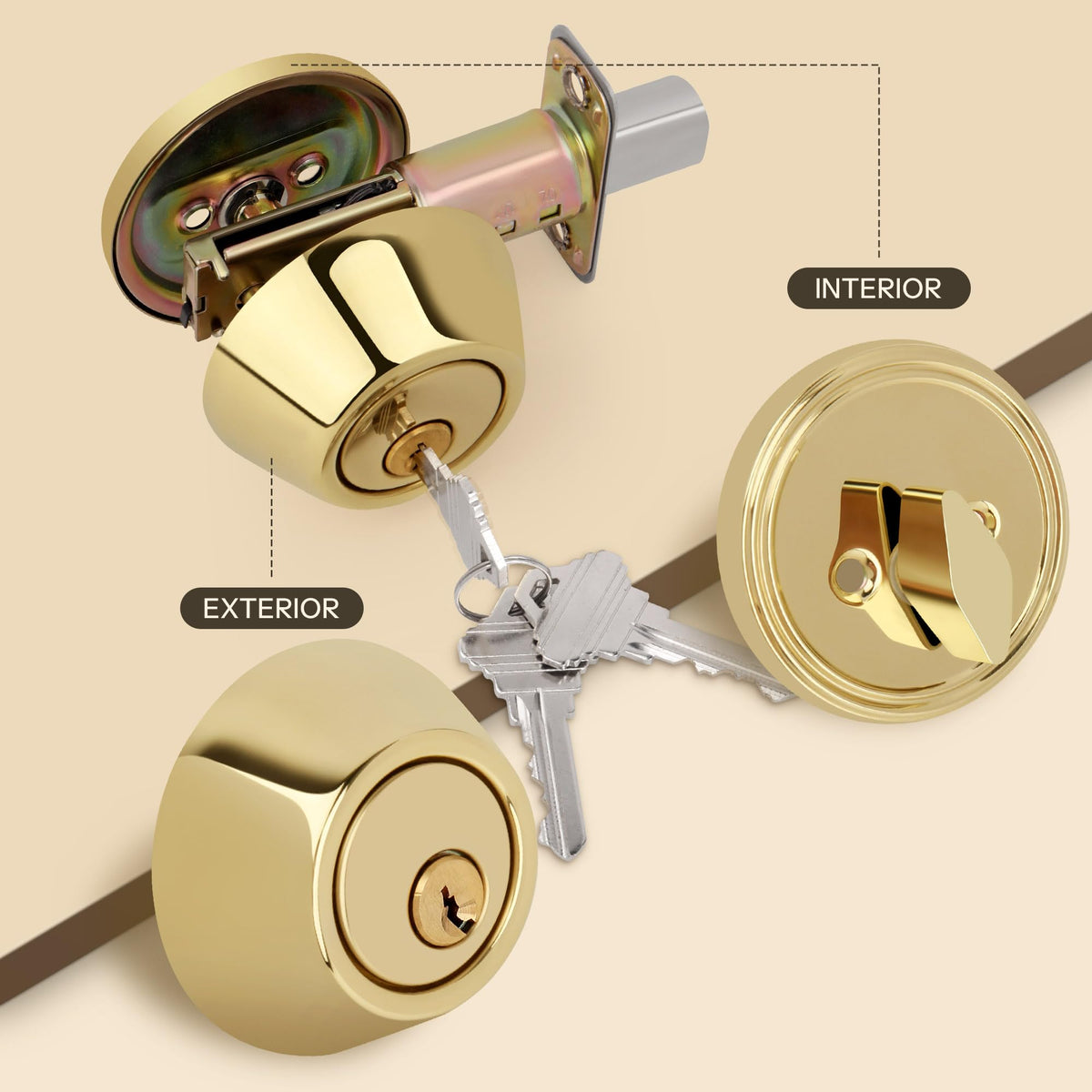 LOQRON door-thickness-fit 35-45mm for versatile installation.