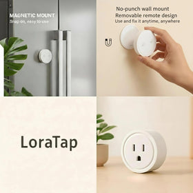 LoraTap Mini Remote Blue LED helps check status at a glance