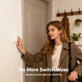 LoraTap no-wiring installation saves time and clutter in any room.