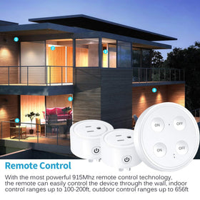 LoraTap outdoor 656ft range demonstrates extended reach for exterior lighting.