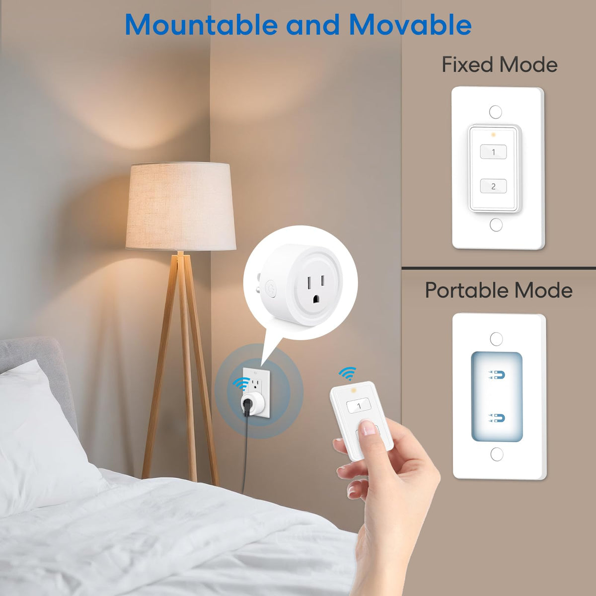 LoraTap plug-and-play setup controls two devices instantly.