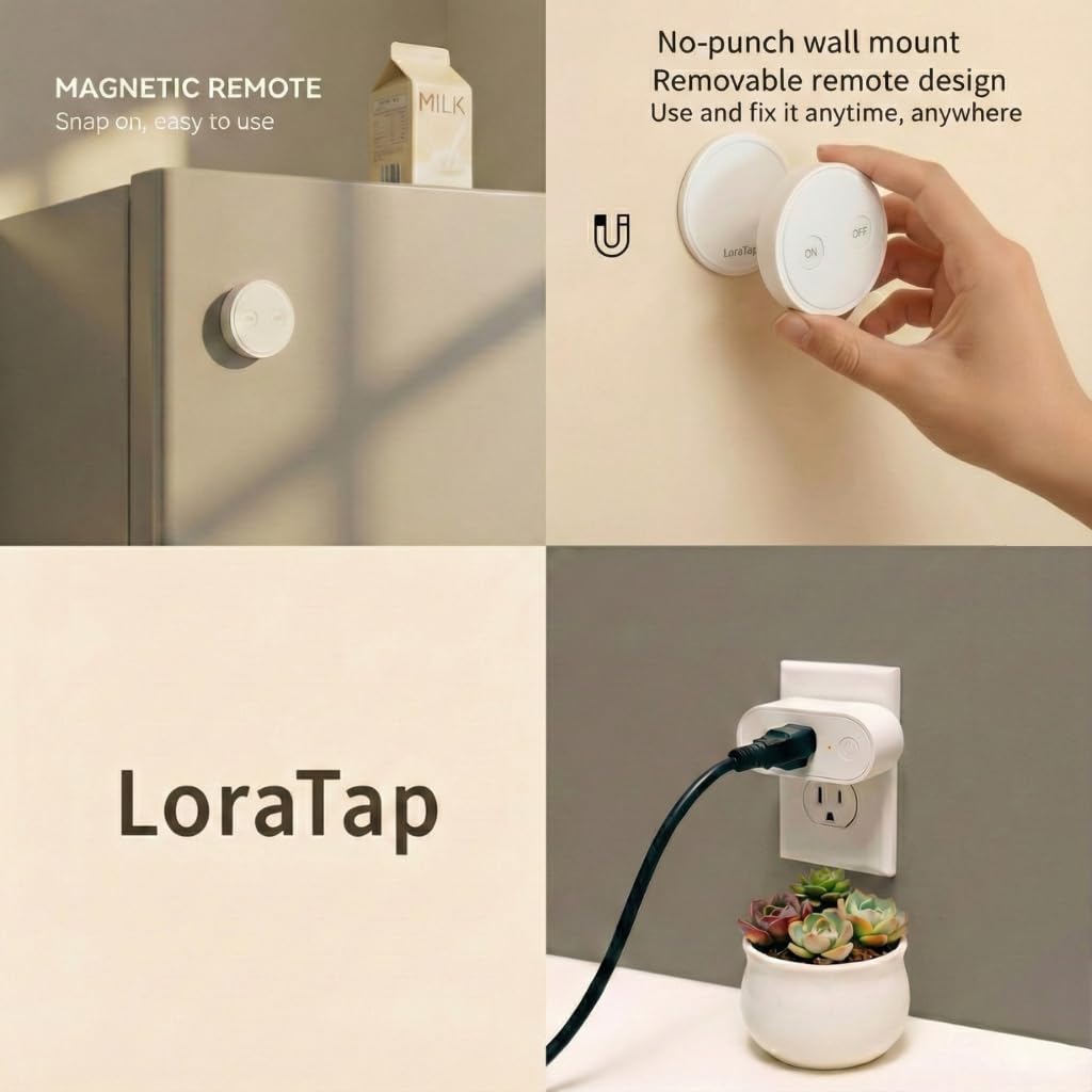 LoraTap 100ft signal reaches through walls for reliable control