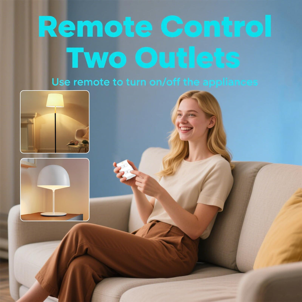 LoraTap remote detaches magnetically for convenient, on-the-go operation.