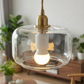 LoraTap Wi-Fi socket installed in a table lamp for instant lighting control.