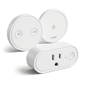 LoraTap wireless outlet with ergonomic remote controls hard-to-reach sockets without bending