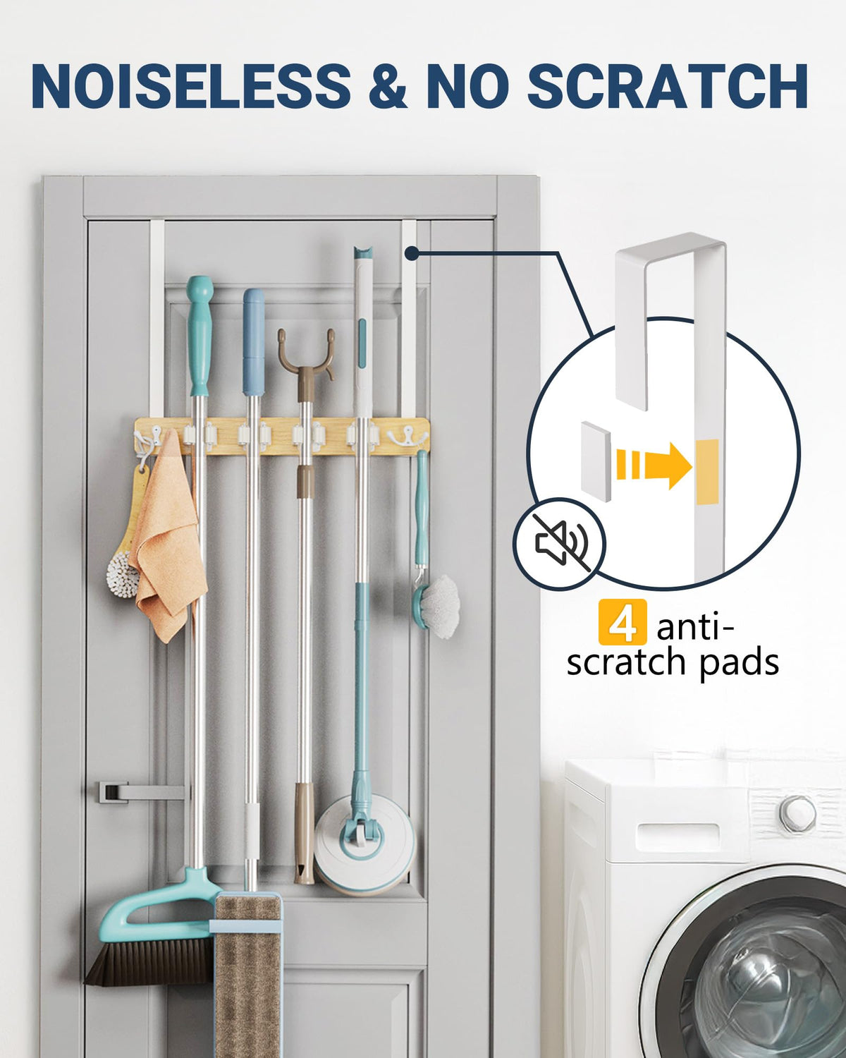 Lorbro durable rubber-grip slots secure tools up to 30 pounds.