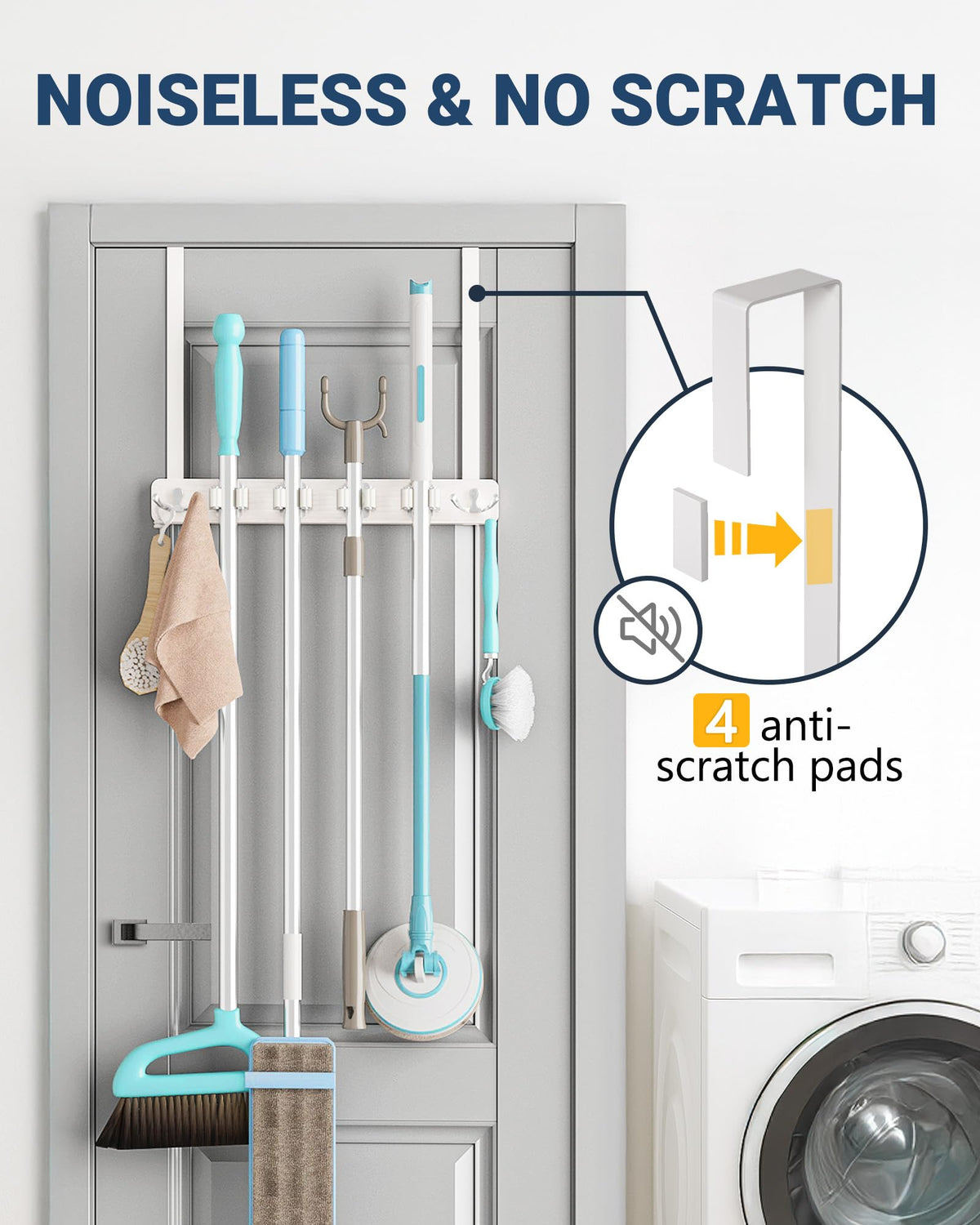 Lorbro no-drill installation offers quick setup without wall damage.