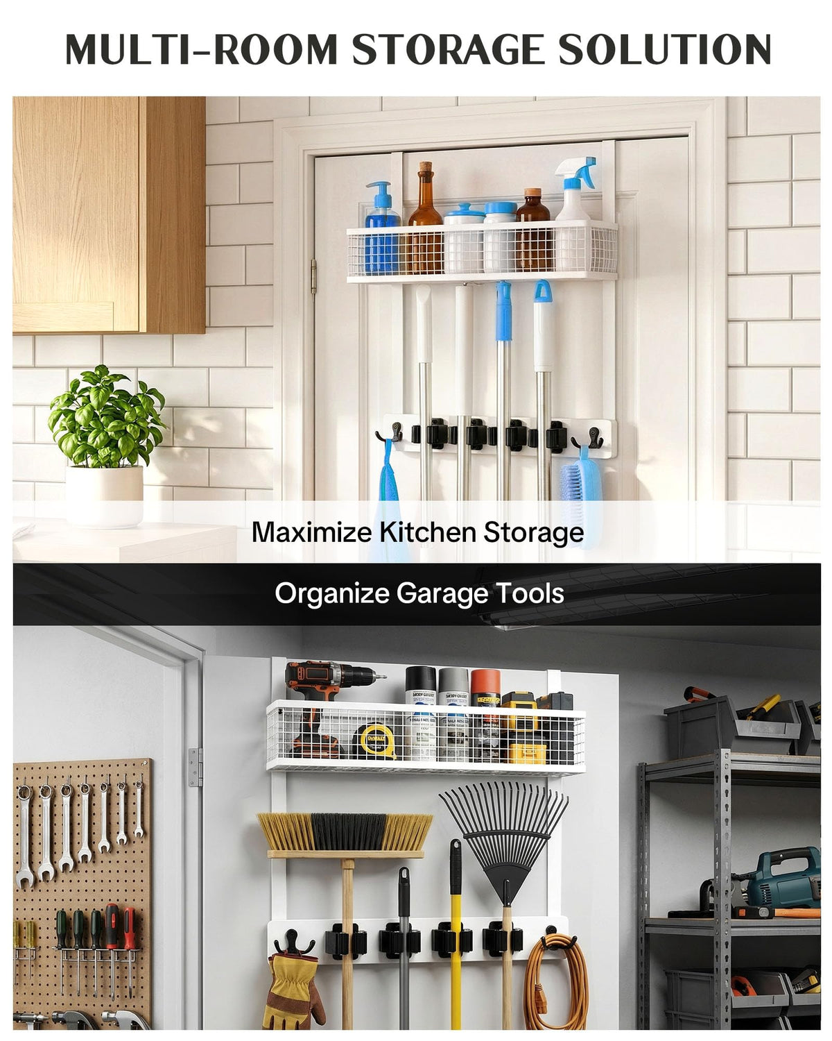 Lorbro reinforced hanging system supports heavy cleaning tools.