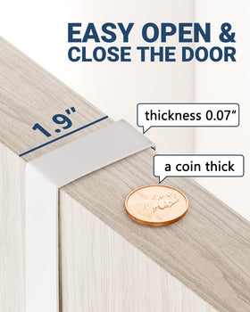 Lorbro space-saving design maximizes door space for mops and brooms.