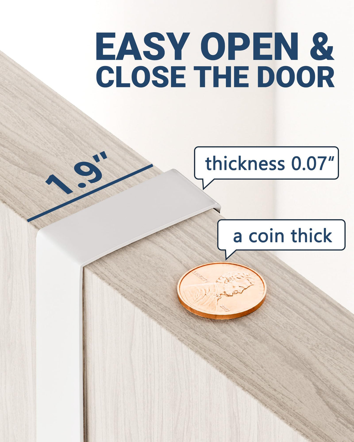 Lorbro space-saving design transforms the door into efficient storage.
