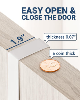 Lorbro space-saving design transforms the door into efficient storage.