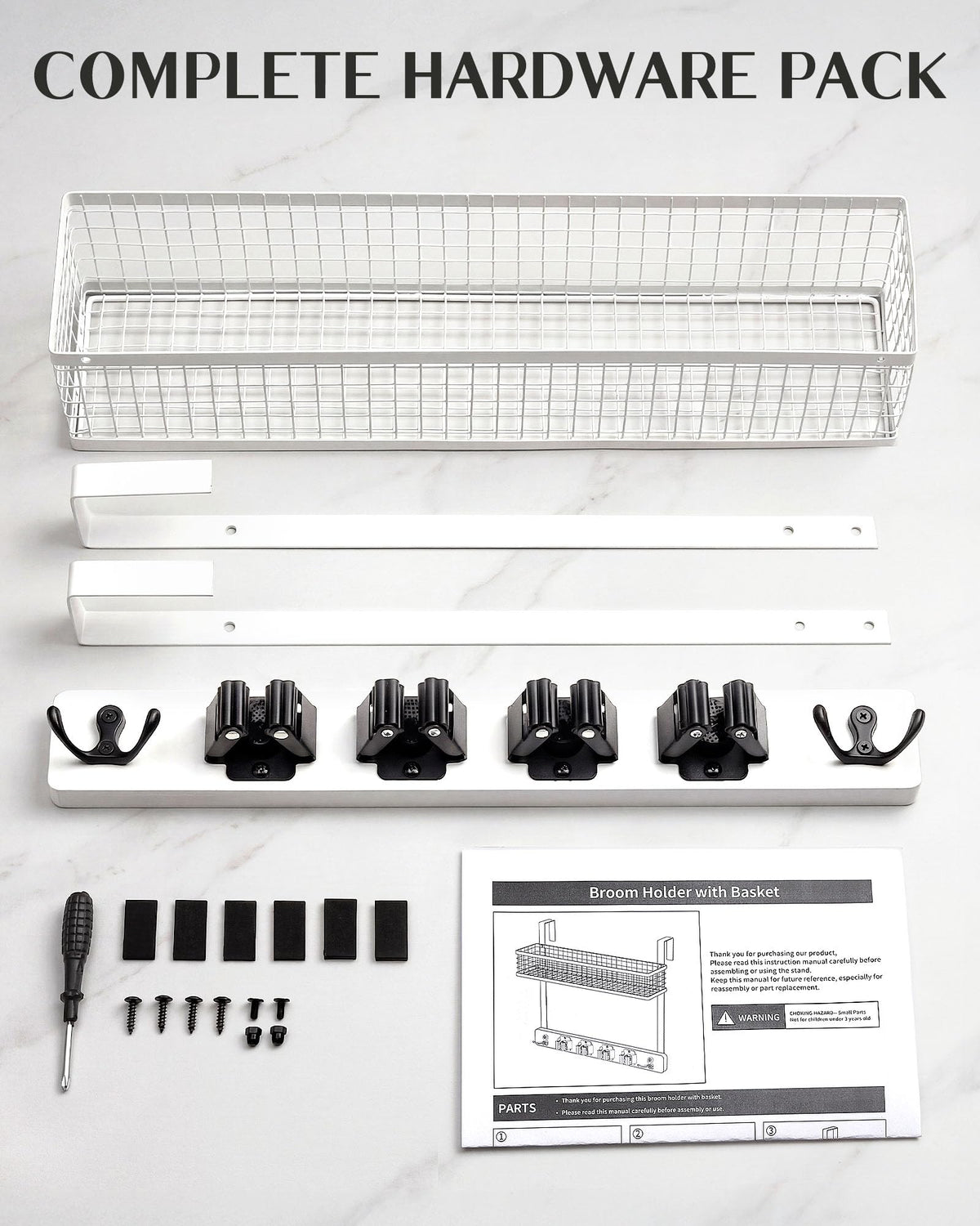 Lorbro wall-mount design maximizes space in tight areas.